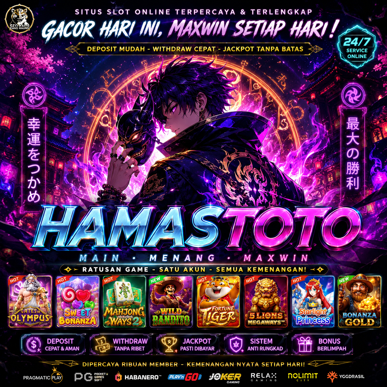 HAMASTOTO >> SITUS MODERN DENGAN SENSASI PETIR JACKPOT YANG MENGHADIRKAN WARNA BARU !!! by Hey siriusly
